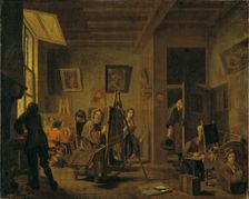 A Painter's Studio, early-mid 18th century. Creator: Jan Josef Horemans I