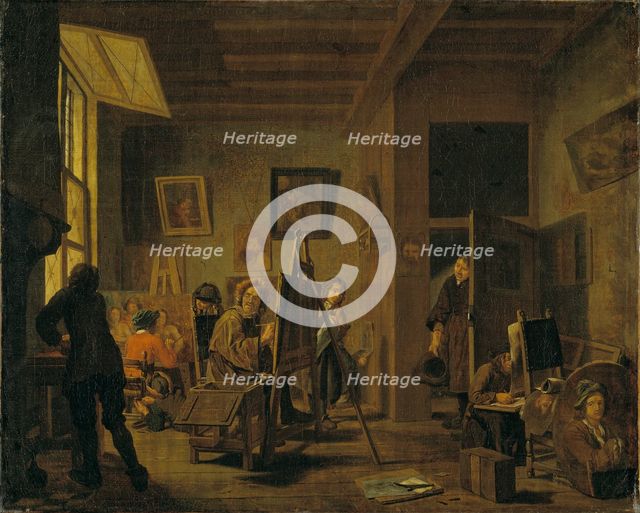 A Painter's Studio, early-mid 18th century. Creator: Jan Josef Horemans I.