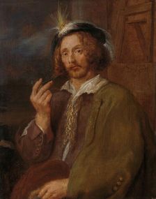 A Painter Smoking a Pipe, 1630-1640. Creator: Unknown