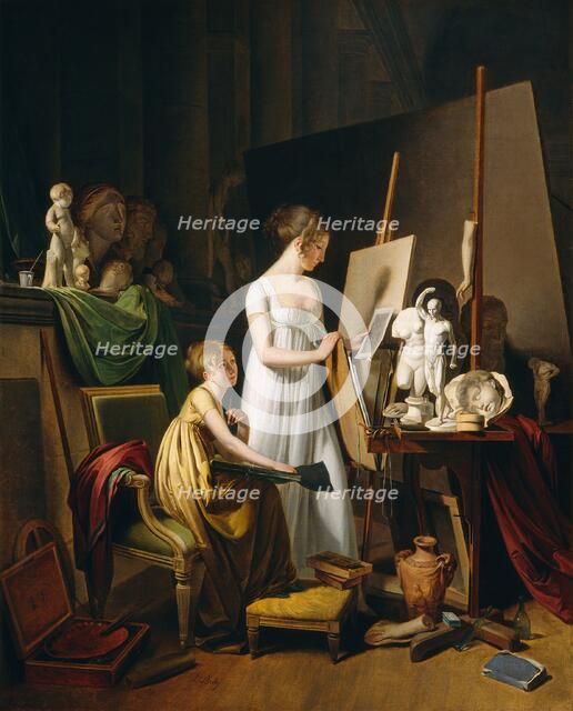 A Painter's Studio, c. 1800. Creator: Louis Leopold Boilly.