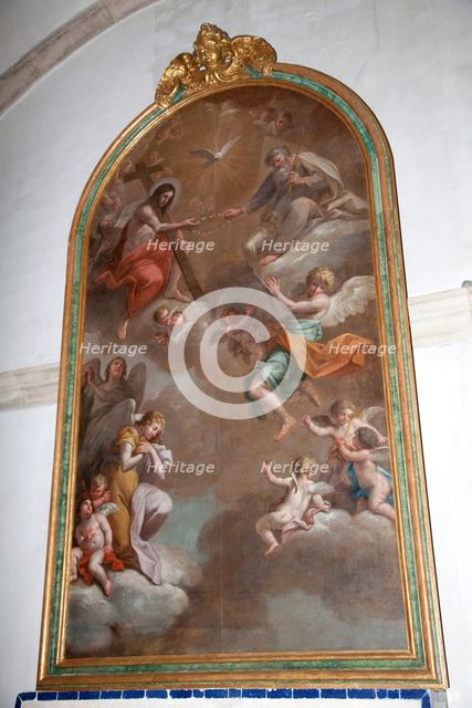 A painting in the Convent of the Knights of Christ, Tomar, Portugal, 2009. Artist: Samuel Magal