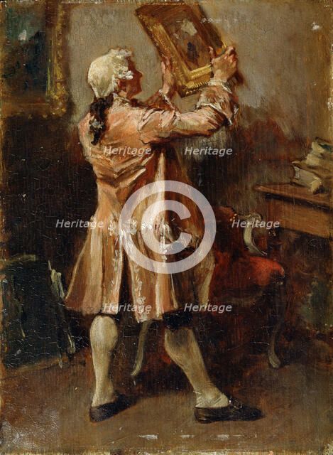 'A Painting Lover', 19th century. Artist: Jean Louis Ernest Meissonier