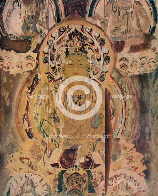 'A painting on the core pillar of the Pagoda at the Daigoji Monastery', c13th century. Artist: Unknown.