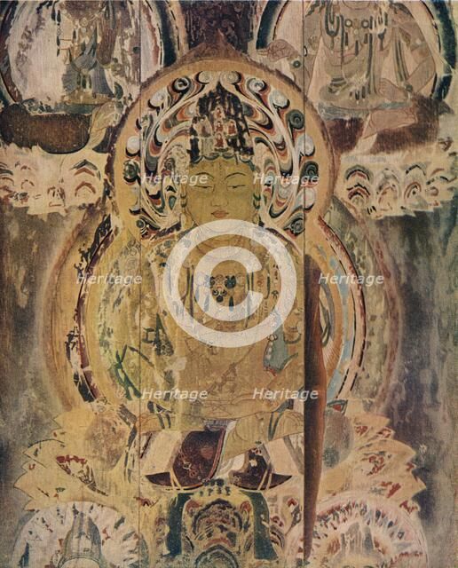 'A painting on the core pillar of the Pagoda at the Daigoji Monastery', c13th century. Artist: Unknown.