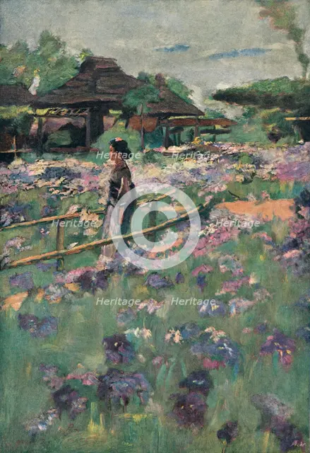 A painting on a Japanese theme, 1898. Artist: Percy Sturdee