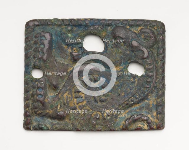 A pair of belt plaques, Han dynasty, 206 BCE-220 CE. Creator: Unknown.