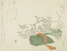 A Pair of Boxes, a Letter Box, and Plum Blossoms, n.d. Creator: Shinsai
