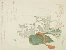 A Pair of Boxes, a Letter Box, and Plum Blossoms, n.d. Creator: Shinsai
