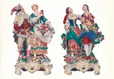 A Pair of Chelsea Groups Representing the Seasons c1740s, (1911). Creator: Louis Francois Roubiliac