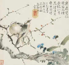 A pair of Chinese Bulbul birds, 1857. Artist: Jin Yuan