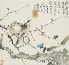 A pair of Chinese Bulbul birds, 1857. Artist: Jin Yuan