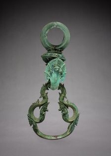 A Pair of Decorated Palanquin Hooks and Rings, 1100-1175. Creator: Unknown