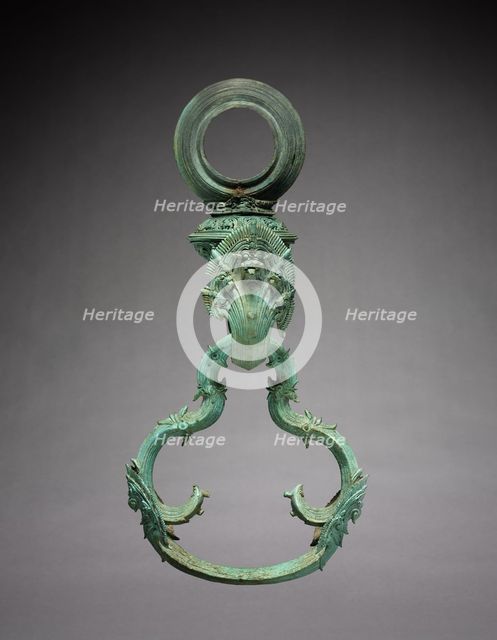 A Pair of Decorated Palanquin Hooks and Rings, 1100-1175. Creator: Unknown.