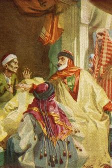 A Palestine Bazaar - Luke xxii. 36 c1924. Creators: James Clark, Henry A Harper