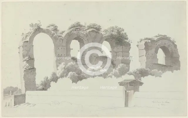 A Part of an Aqueduct in Rome, c.1809-c.1812. Creator: Josephus Augustus Knip.