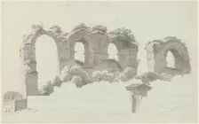A Part of an Aqueduct in Rome, c.1809-c.1812. Creator: Josephus Augustus Knip