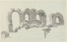 A Part of an Aqueduct in Rome, c.1809-c.1812. Creator: Josephus Augustus Knip