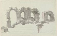 A Part of an Aqueduct in Rome, c.1809-c.1812. Creator: Josephus Augustus Knip