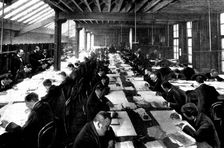 A part of the transfer office, Lipton, Limited, 1898. Creator: Reinhold Thiele