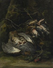 A Partridge and Small Game Birds, 1650s. Creator: Jan Fyt
