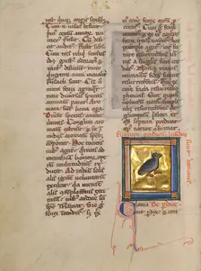 A Partridge; Bestiary, about 1270. Creator: Unknown