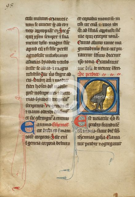 A Partridge; De Natura Avium; De Pastoribus et Ovibus, 1277 or after. Creator: Unknown.