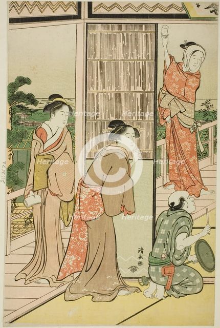 A Party in the Shinagawa Pleasure Quarters, c. 1790. Creator: Torii Kiyonaga.