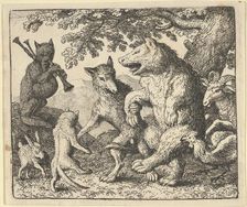 A Party in Honor of the Bear and the Wolf, 1650-75. Creator: Allart van Everdingen