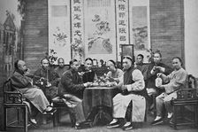 A party of Chinese taking tea, 1902. Artist: Mr Afong