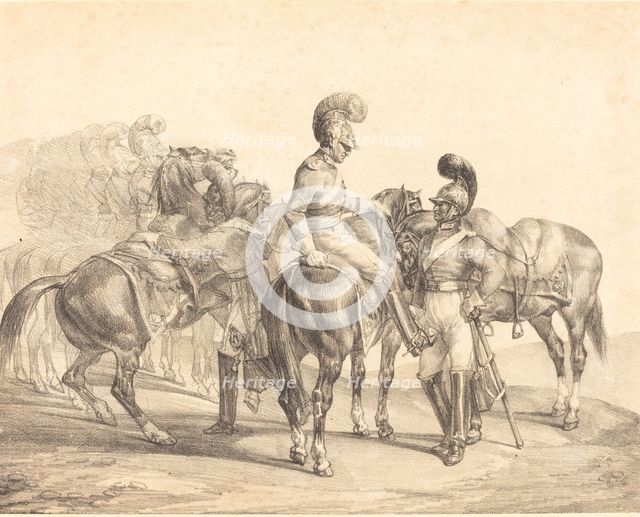 A Party of Life Guards, 1821. Creator: Theodore Gericault.