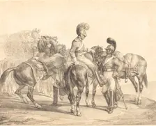 A Party of Life Guards, 1821. Creator: Theodore Gericault
