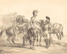 A Party of Life Guards, 1821. Creator: Theodore Gericault