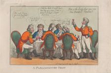 A Parliamentary Toast, March 2, 1809., March 2, 1809. Creator: Thomas Rowlandson