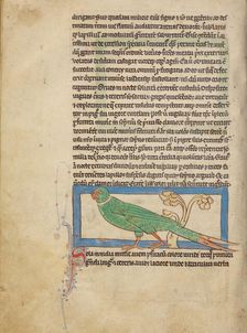 A Parrot; Northumberland Bestiary, about 1250-1260. Creator: Unknown