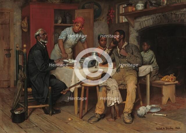 A Pastoral Visit, 1881. Creator: Richard Norris Brooke.