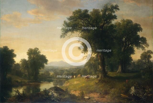 A Pastoral Scene, 1858. Creator: Asher Brown Durand.
