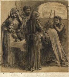 A Passover in the Household of Joseph and Zacharias, c1850s. Artist: Dante Gabriel Rossetti
