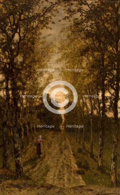 A Path near Putte, c1860s. Creator: Jean Pierre François Lamoriniere.