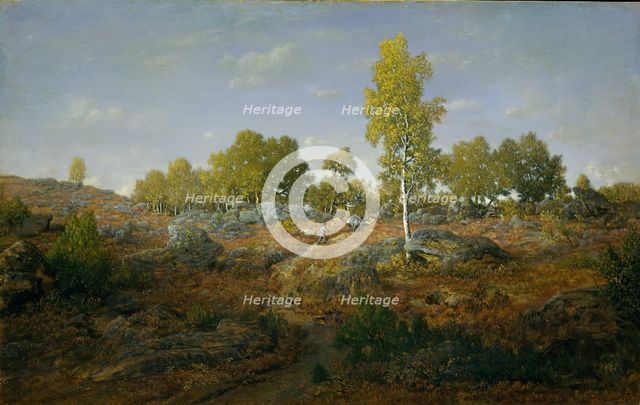 A Path among the Rocks, probably 1861. Creator: Theodore Rousseau.