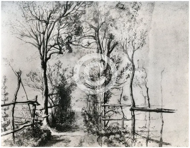 'A Path Bordered by Trees', c1620-1625 (1958). Artist: Unknown