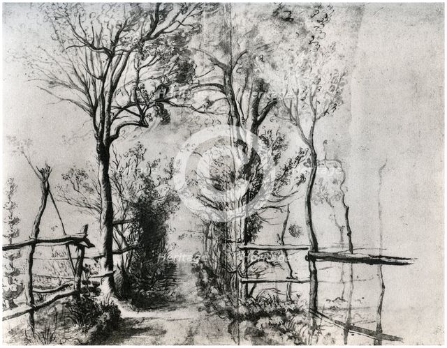 'A Path Bordered by Trees', c1620-1625 (1958). Artist: Unknown