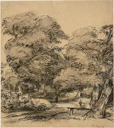 A Path in the Woods, n.d. Creator: Philip Koninck