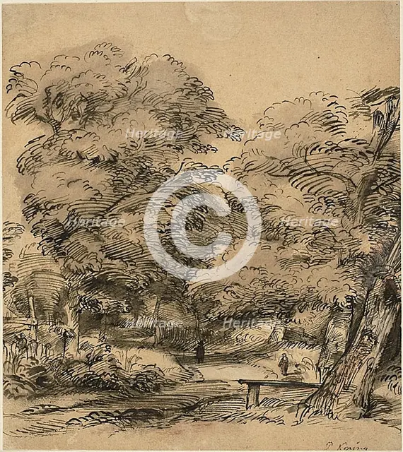 A Path in the Woods, n.d. Creator: Philip Koninck.