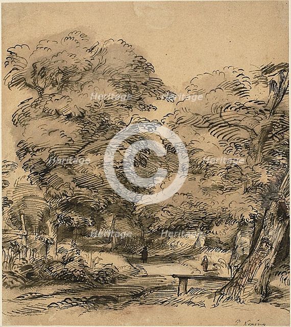 A Path in the Woods, n.d. Creator: Philip Koninck.