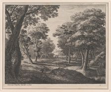 A Path Through the Woods, 17th century. Creator: Anthonie Waterloo