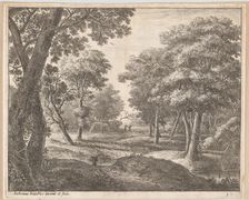 A Path Through the Woods, 17th century. Creator: Anthonie Waterloo