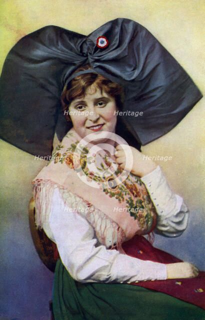 A patriot from Alsace and Lorraine, c1922. Artist: Crete