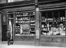 A pawnbroker's shop front, Bow, London, 1926-1927.Artist: Whiffin