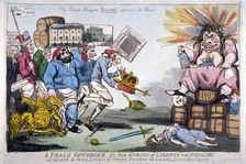 A Peace Offering to the Genius of Liberty and Equality 1794. Artist: Isaac Cruikshank