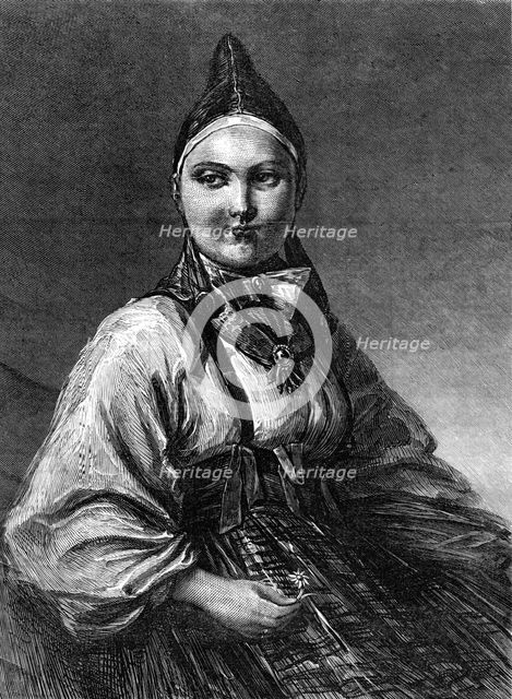 "A Peasant of Dalecarlia" by E. Lundgren, 1870. Creator: Unknown.